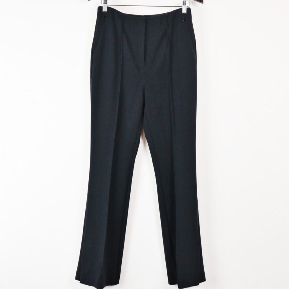 Anthropologie Size 8 Princess Seam Dress Pants Side Slit Black